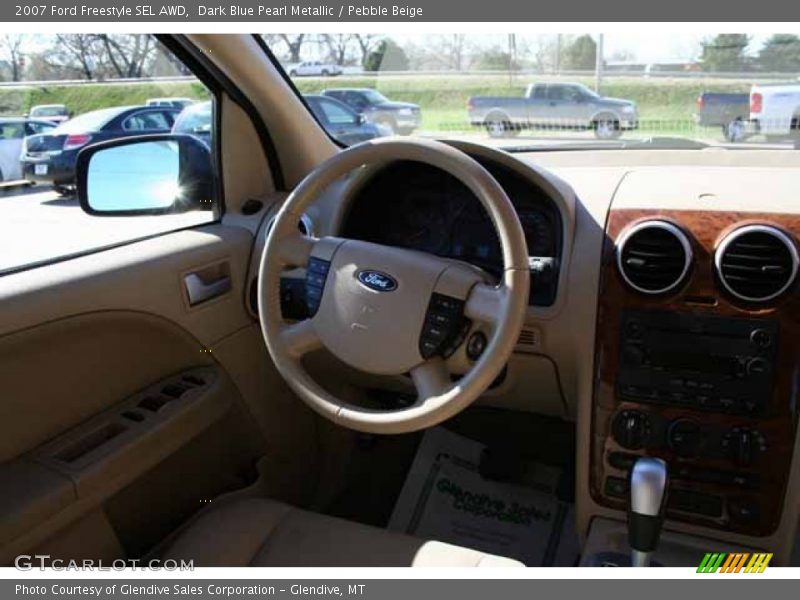 Dark Blue Pearl Metallic / Pebble Beige 2007 Ford Freestyle SEL AWD