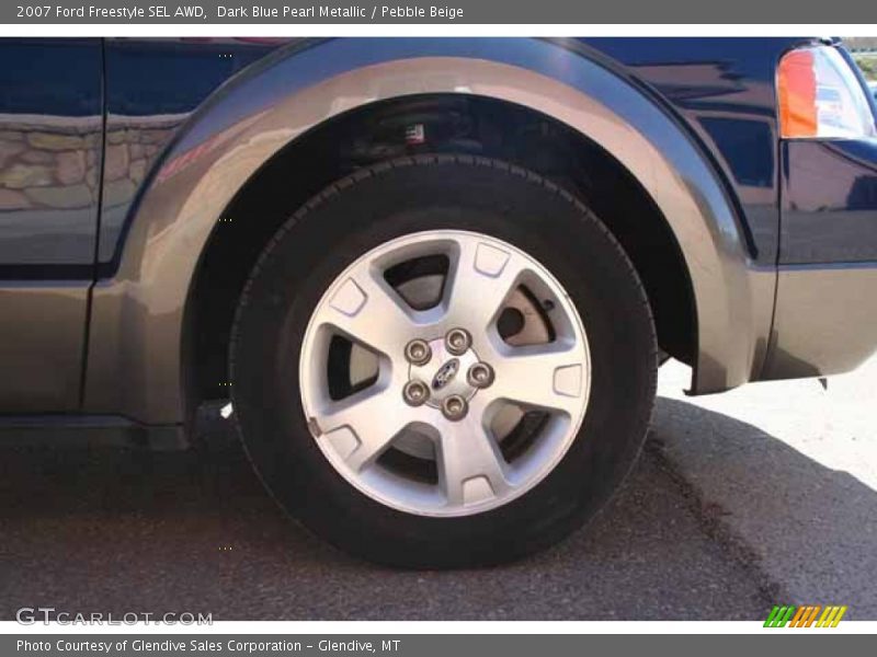 Dark Blue Pearl Metallic / Pebble Beige 2007 Ford Freestyle SEL AWD