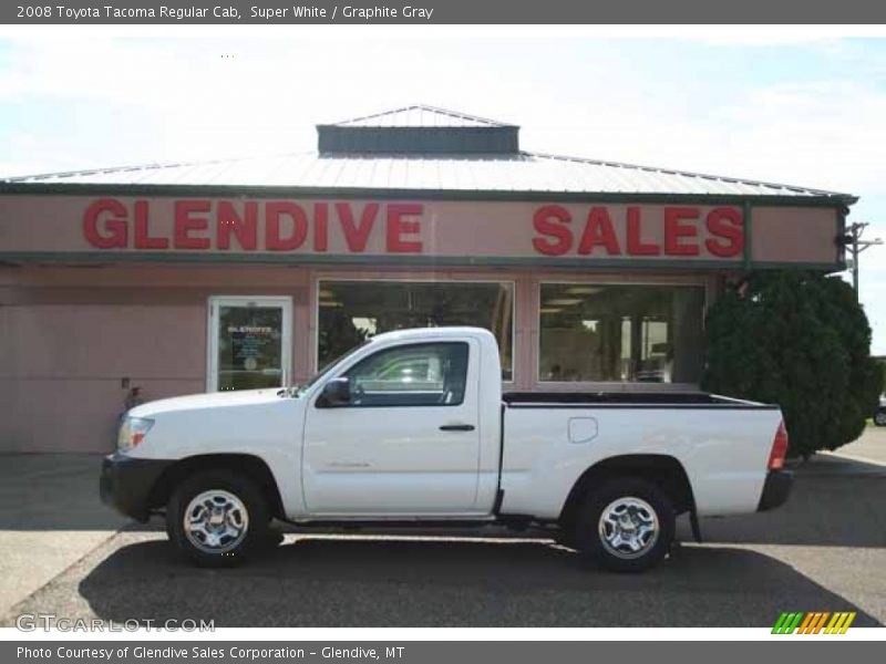 Super White / Graphite Gray 2008 Toyota Tacoma Regular Cab