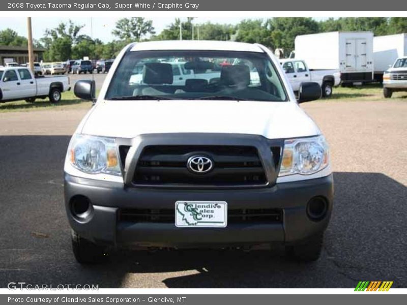 Super White / Graphite Gray 2008 Toyota Tacoma Regular Cab