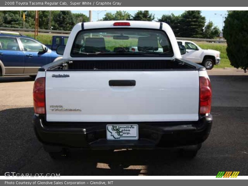 Super White / Graphite Gray 2008 Toyota Tacoma Regular Cab