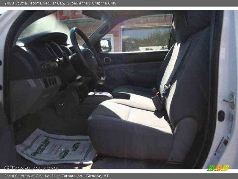 Super White / Graphite Gray 2008 Toyota Tacoma Regular Cab