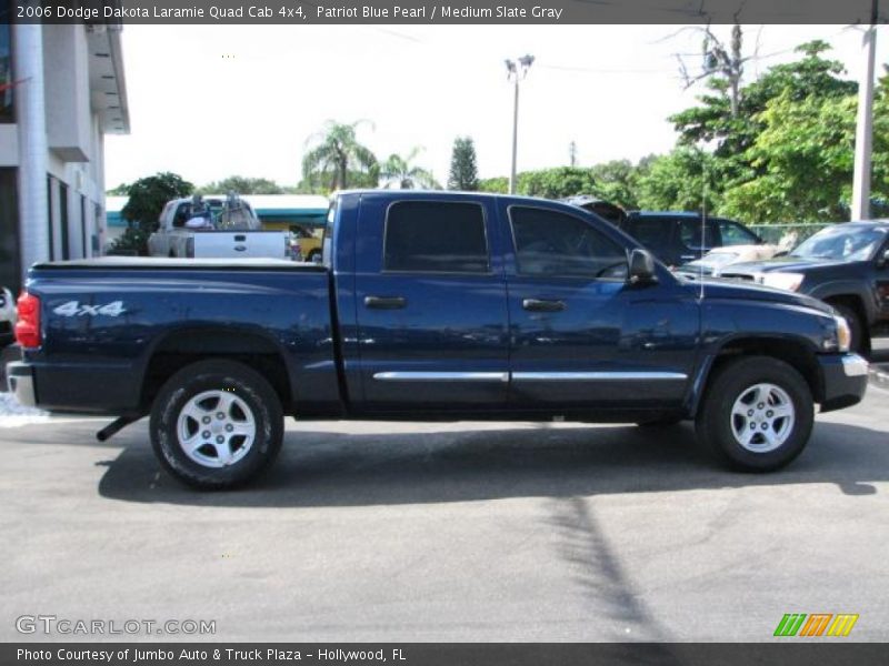 Patriot Blue Pearl / Medium Slate Gray 2006 Dodge Dakota Laramie Quad Cab 4x4