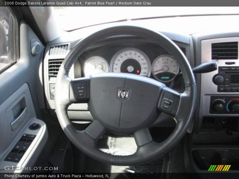 Patriot Blue Pearl / Medium Slate Gray 2006 Dodge Dakota Laramie Quad Cab 4x4