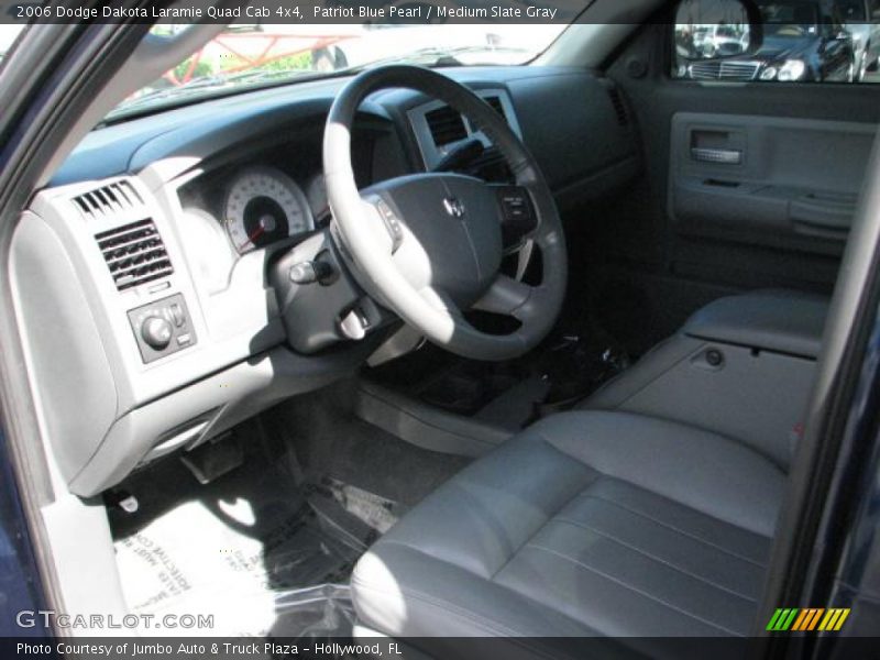 Patriot Blue Pearl / Medium Slate Gray 2006 Dodge Dakota Laramie Quad Cab 4x4