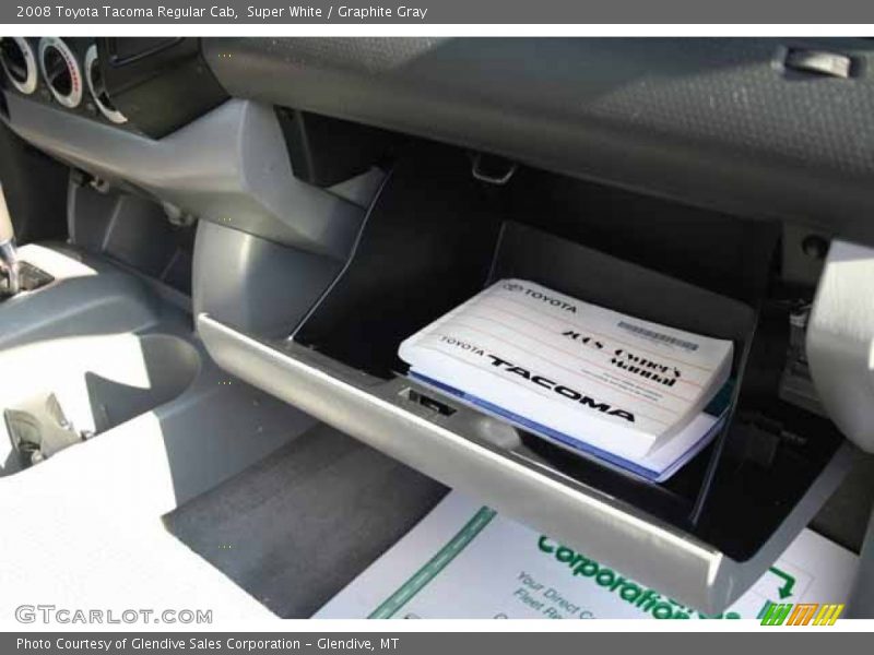Super White / Graphite Gray 2008 Toyota Tacoma Regular Cab