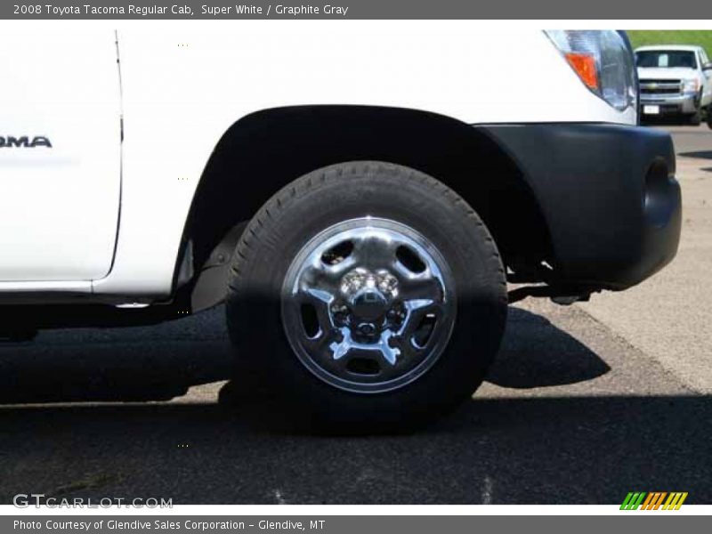 Super White / Graphite Gray 2008 Toyota Tacoma Regular Cab