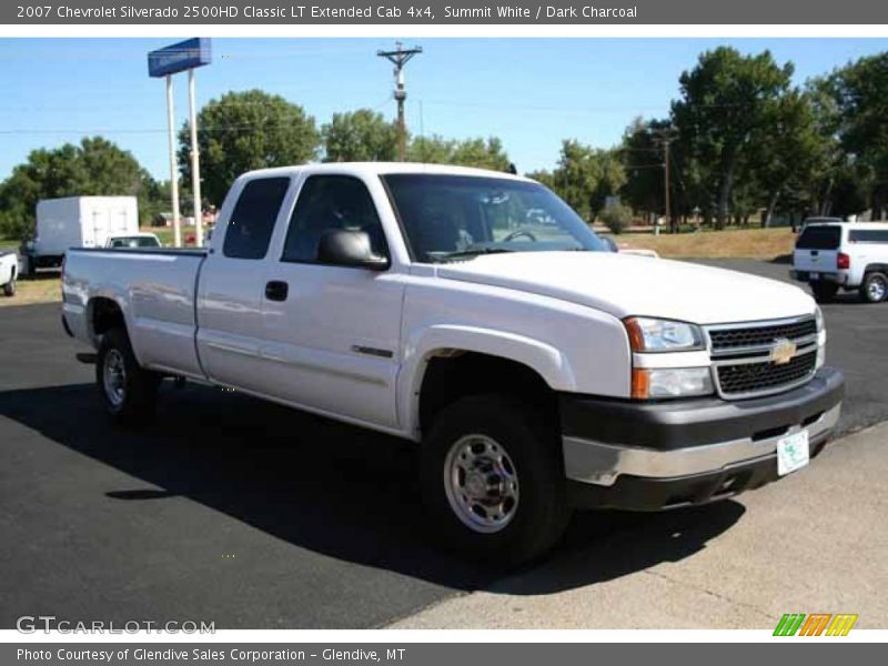 Summit White / Dark Charcoal 2007 Chevrolet Silverado 2500HD Classic LT Extended Cab 4x4