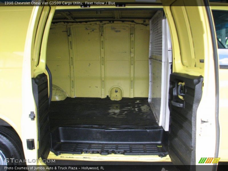 Fleet Yellow / Blue 1998 Chevrolet Chevy Van G3500 Cargo Utility
