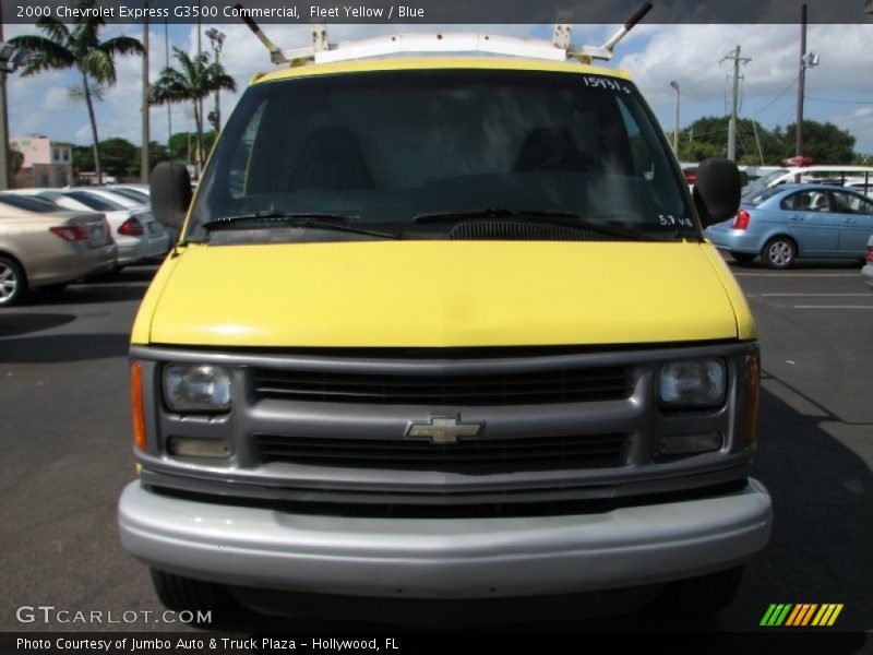 Fleet Yellow / Blue 2000 Chevrolet Express G3500 Commercial