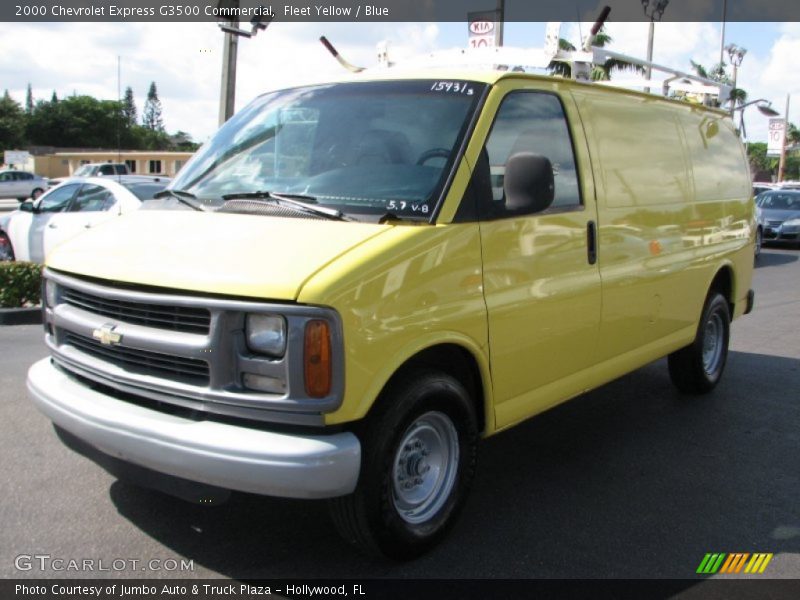Fleet Yellow / Blue 2000 Chevrolet Express G3500 Commercial