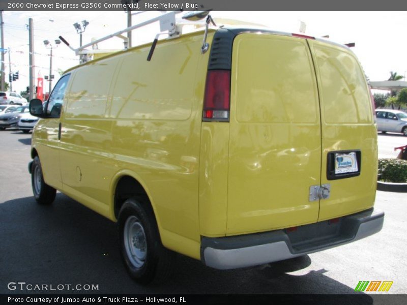 Fleet Yellow / Blue 2000 Chevrolet Express G3500 Commercial