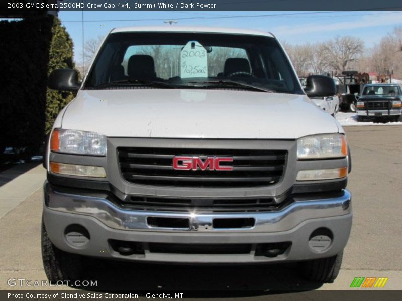 Summit White / Dark Pewter 2003 GMC Sierra 2500HD Crew Cab 4x4