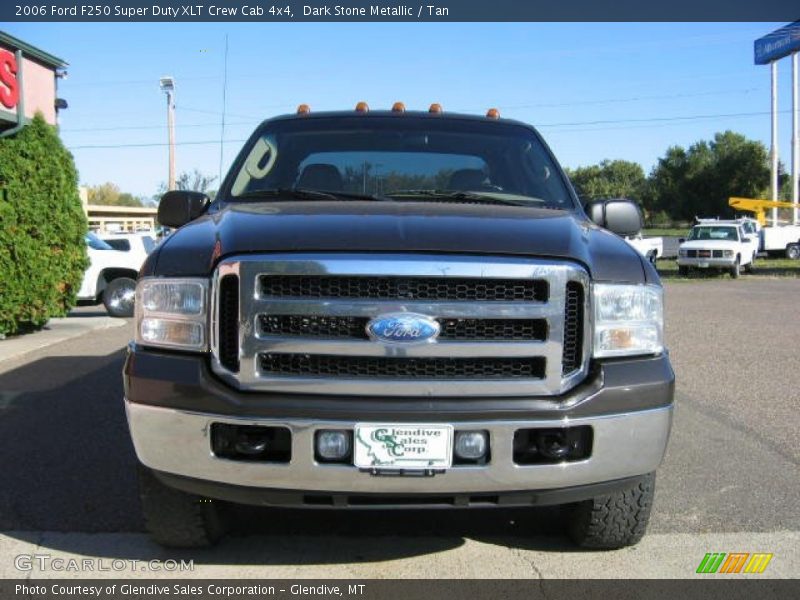 Dark Stone Metallic / Tan 2006 Ford F250 Super Duty XLT Crew Cab 4x4