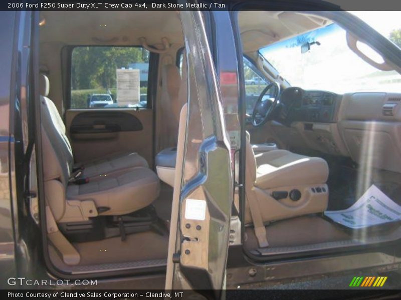 Dark Stone Metallic / Tan 2006 Ford F250 Super Duty XLT Crew Cab 4x4