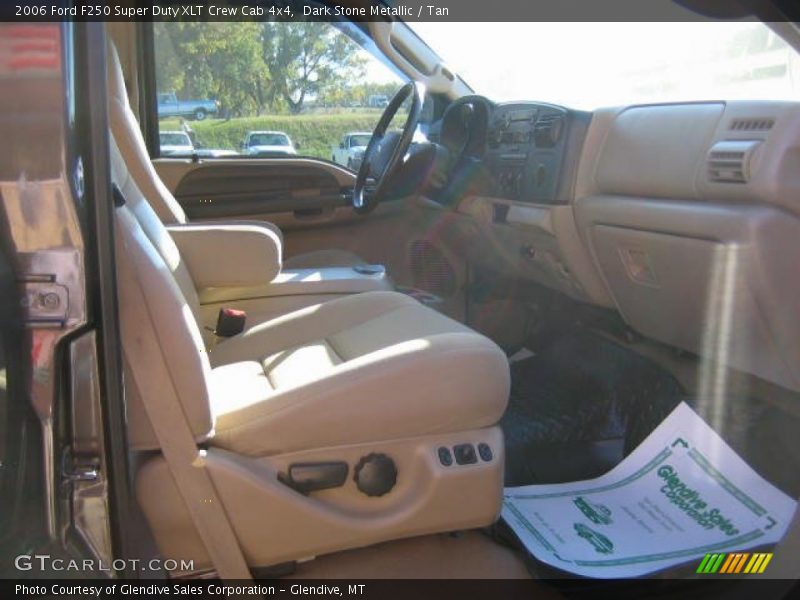 Dark Stone Metallic / Tan 2006 Ford F250 Super Duty XLT Crew Cab 4x4