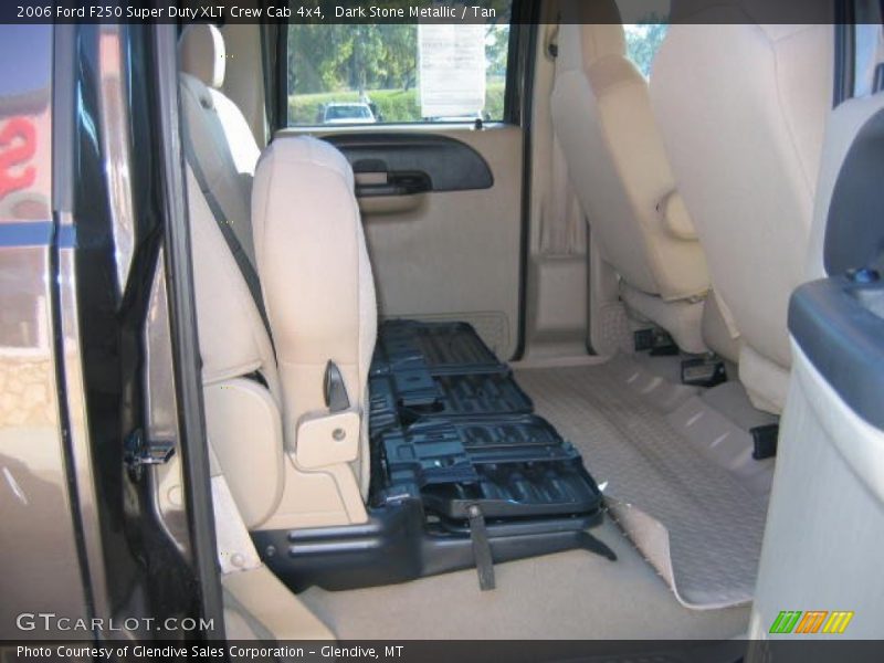 Dark Stone Metallic / Tan 2006 Ford F250 Super Duty XLT Crew Cab 4x4