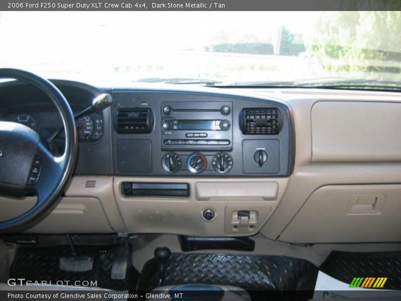 Dark Stone Metallic / Tan 2006 Ford F250 Super Duty XLT Crew Cab 4x4