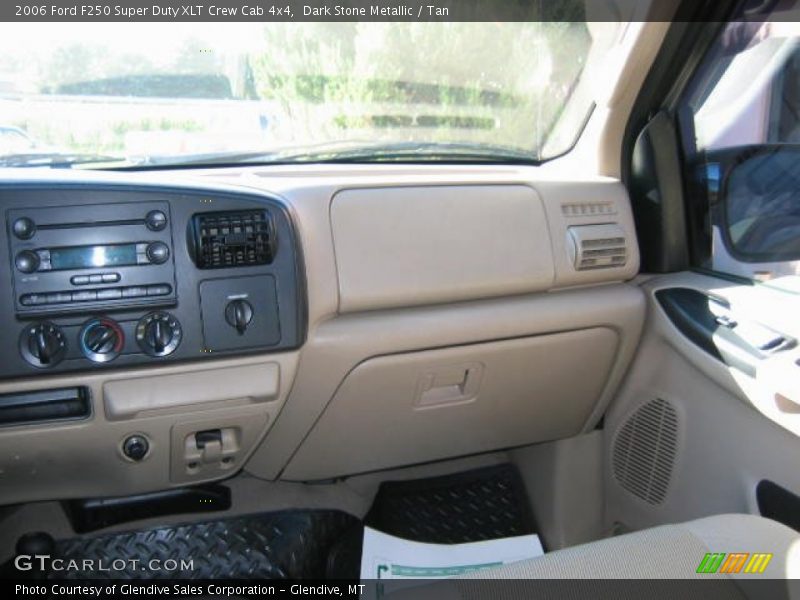 Dark Stone Metallic / Tan 2006 Ford F250 Super Duty XLT Crew Cab 4x4