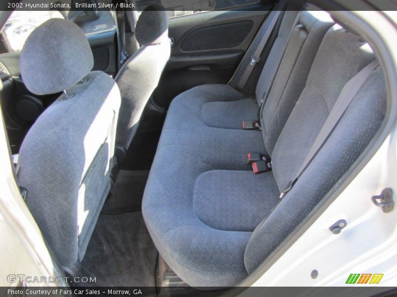 Brilliant Silver / Black 2002 Hyundai Sonata