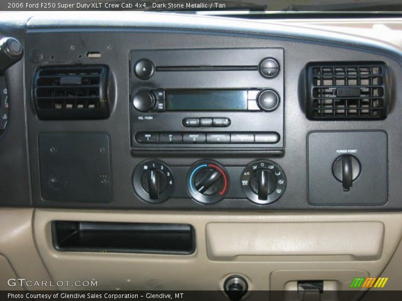Dark Stone Metallic / Tan 2006 Ford F250 Super Duty XLT Crew Cab 4x4