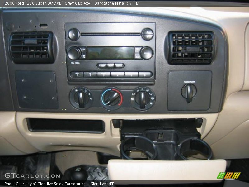 Dark Stone Metallic / Tan 2006 Ford F250 Super Duty XLT Crew Cab 4x4