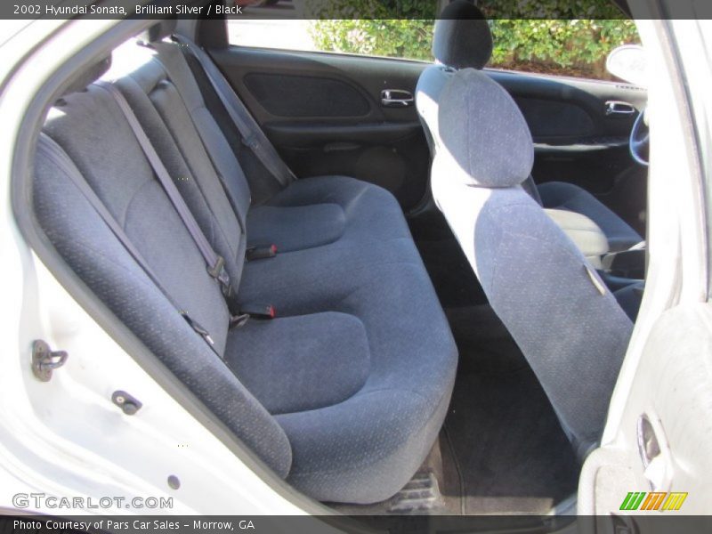 Brilliant Silver / Black 2002 Hyundai Sonata