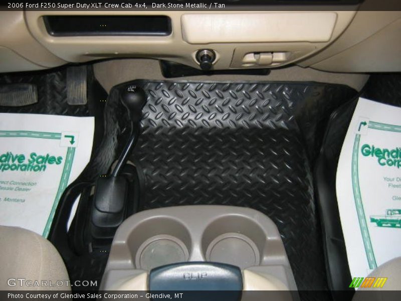 Dark Stone Metallic / Tan 2006 Ford F250 Super Duty XLT Crew Cab 4x4