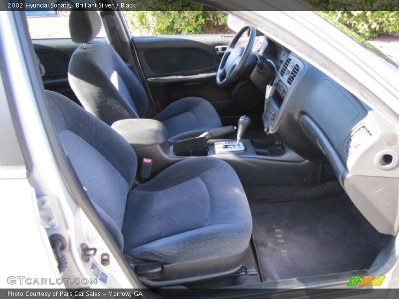 Brilliant Silver / Black 2002 Hyundai Sonata