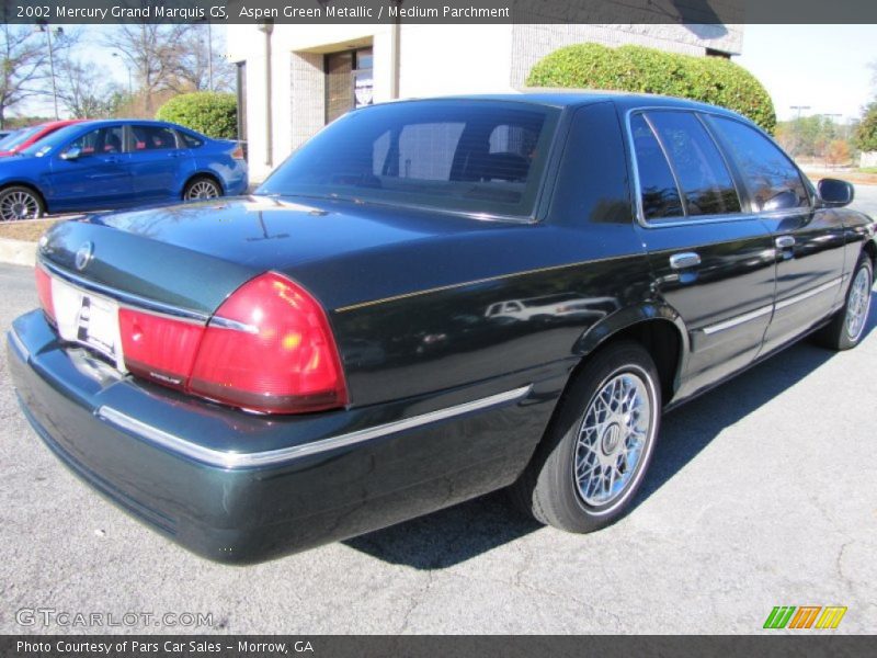 Aspen Green Metallic / Medium Parchment 2002 Mercury Grand Marquis GS