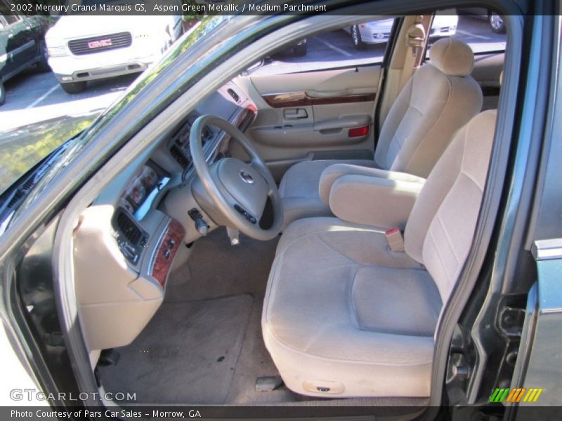 Aspen Green Metallic / Medium Parchment 2002 Mercury Grand Marquis GS