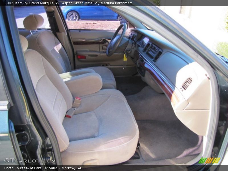 Aspen Green Metallic / Medium Parchment 2002 Mercury Grand Marquis GS