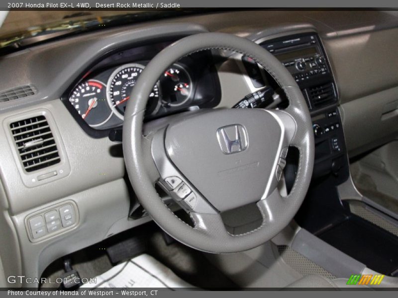 Desert Rock Metallic / Saddle 2007 Honda Pilot EX-L 4WD