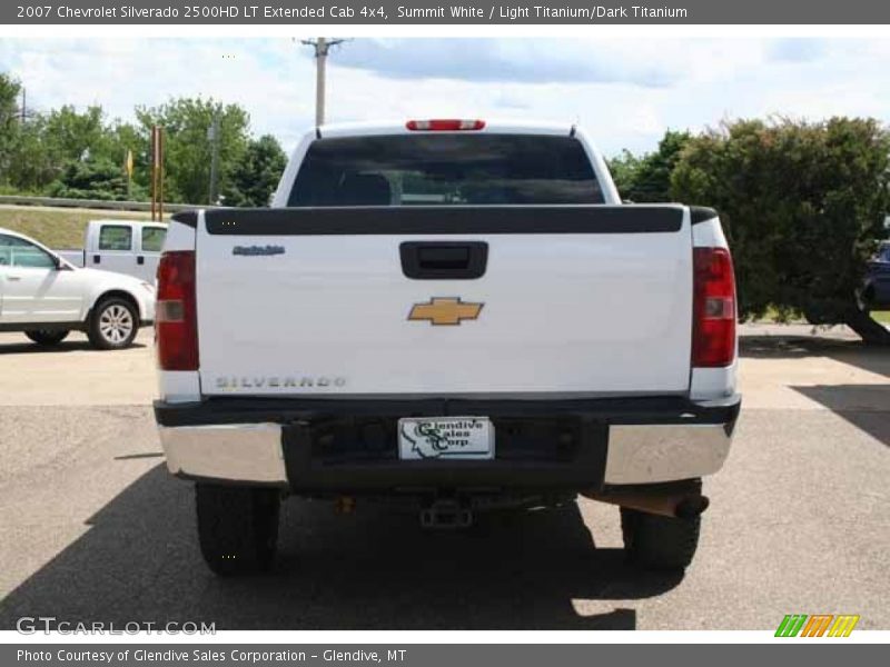 Summit White / Light Titanium/Dark Titanium 2007 Chevrolet Silverado 2500HD LT Extended Cab 4x4