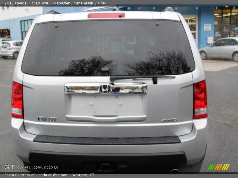 Alabaster Silver Metallic / Gray 2011 Honda Pilot EX 4WD