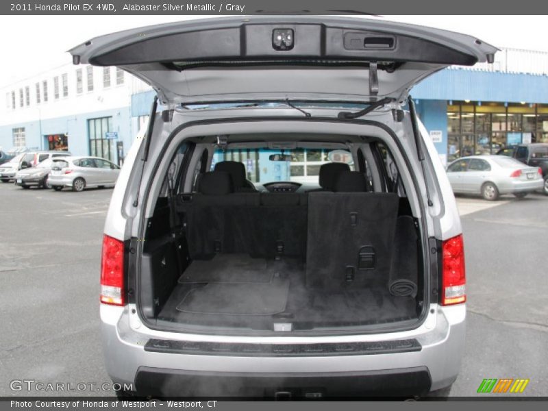 Alabaster Silver Metallic / Gray 2011 Honda Pilot EX 4WD