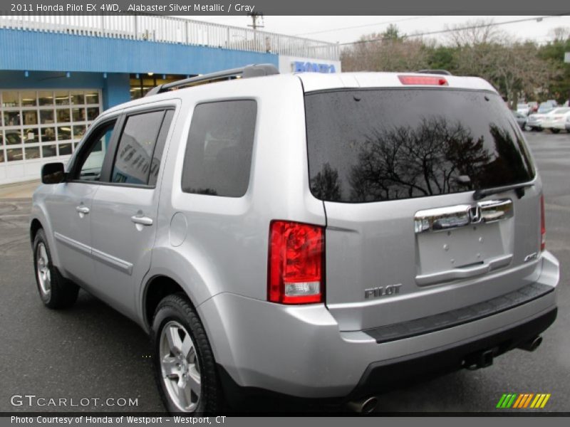 Alabaster Silver Metallic / Gray 2011 Honda Pilot EX 4WD