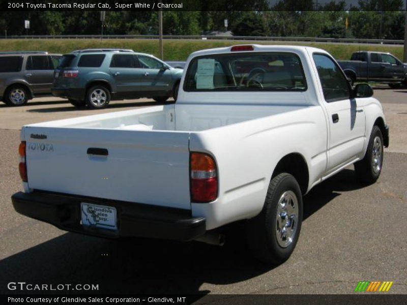Super White / Charcoal 2004 Toyota Tacoma Regular Cab