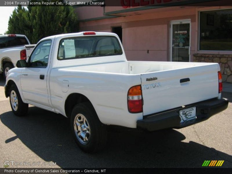 Super White / Charcoal 2004 Toyota Tacoma Regular Cab