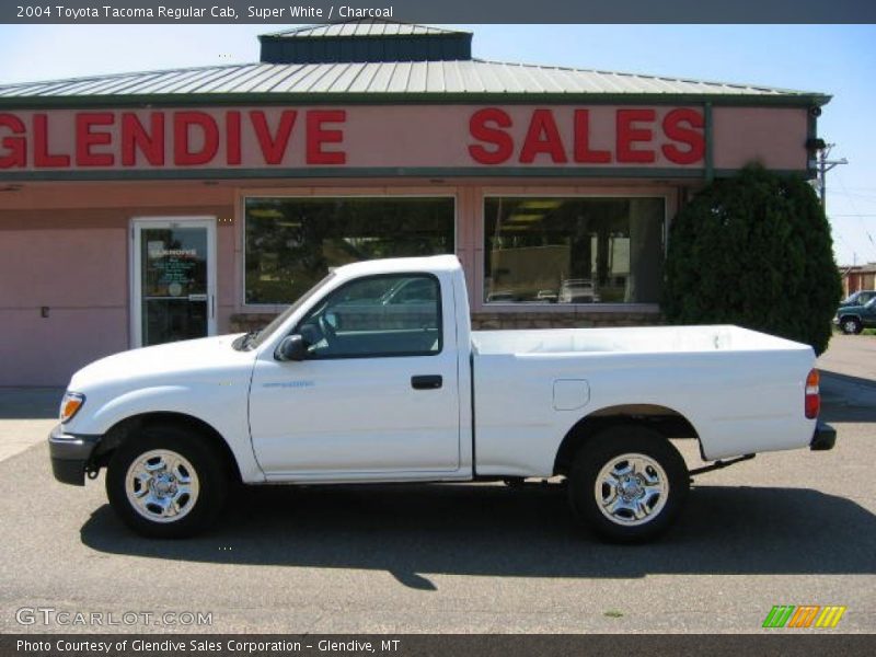 Super White / Charcoal 2004 Toyota Tacoma Regular Cab