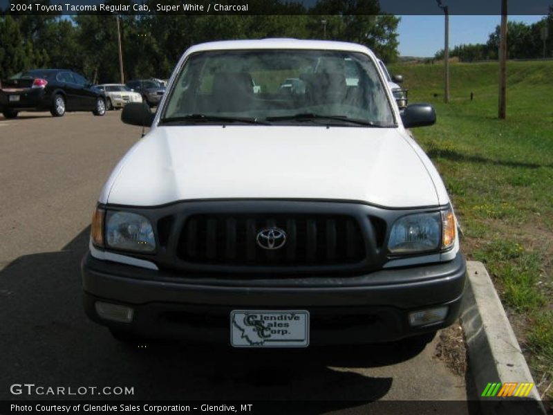 Super White / Charcoal 2004 Toyota Tacoma Regular Cab