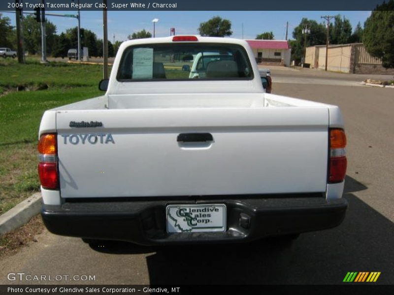 Super White / Charcoal 2004 Toyota Tacoma Regular Cab