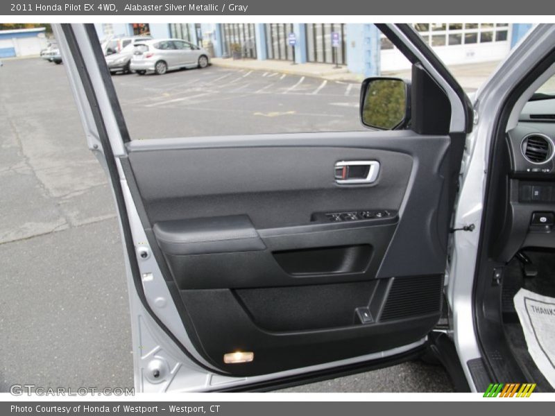 Alabaster Silver Metallic / Gray 2011 Honda Pilot EX 4WD