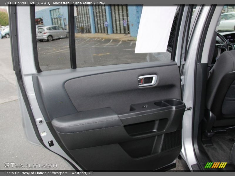 Alabaster Silver Metallic / Gray 2011 Honda Pilot EX 4WD