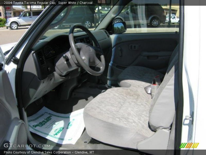 Super White / Charcoal 2004 Toyota Tacoma Regular Cab