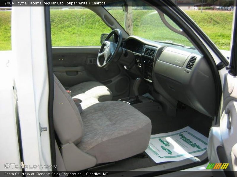 Super White / Charcoal 2004 Toyota Tacoma Regular Cab
