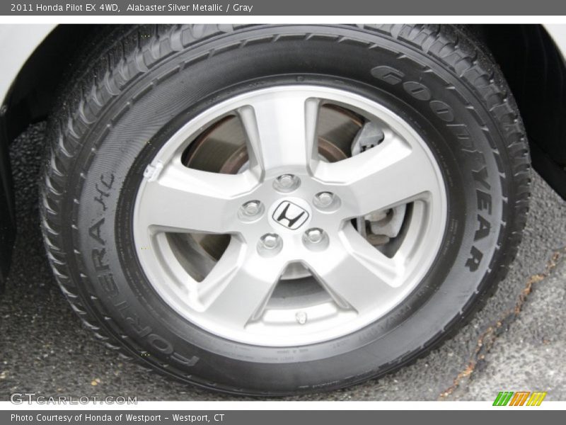Alabaster Silver Metallic / Gray 2011 Honda Pilot EX 4WD