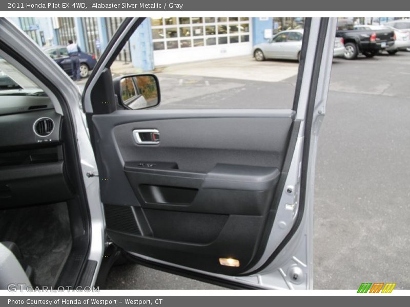 Alabaster Silver Metallic / Gray 2011 Honda Pilot EX 4WD