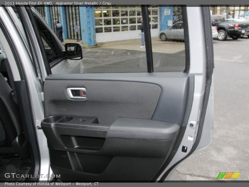 Alabaster Silver Metallic / Gray 2011 Honda Pilot EX 4WD