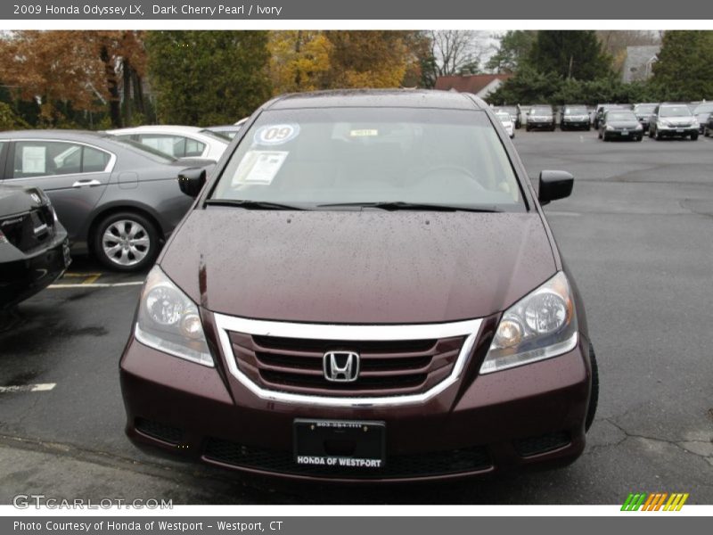 Dark Cherry Pearl / Ivory 2009 Honda Odyssey LX